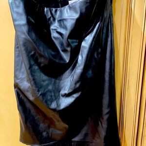 Beautiful leather skirt with front detail